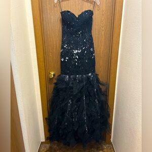 Jovani Mermaid Formal Dress - Black
